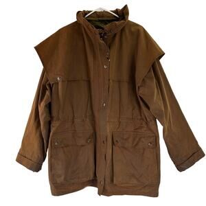 Down Under Saddle Supply Kangaroo Khaki Australian Clothing Oilskin Jacket